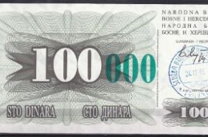 100.000 dinara  P56-c  1993  UNC