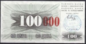 100.000 dinara  P56-d  1993  UNC