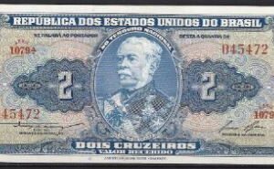 2 cruzeiros 1954-1958  P 151-b  UNC