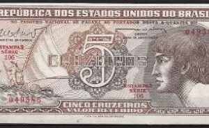 5 cruzeiros 1962 P 166-b UNC