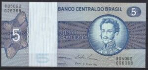 5 cruzeiros 1974  P 192-c  UNC