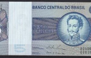 5 cruzeiros 1974 P 192-c UNC