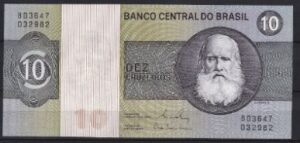 10 cruzeiros 1980 P 193-e UNC
