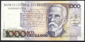 1000 cruzados 1988  P 213-b  UNC