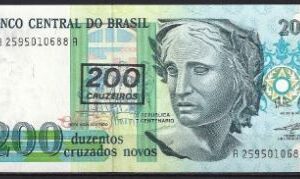 200 cruzeiros 1990  P 225-b  UNC