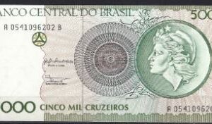 5.000 cruzeiros 1990  P 227  UNC