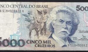 5000 cruzeiros 1992  P 232-b  ZFR