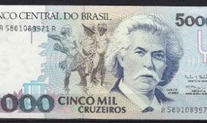5000 cruzeiros 1993  P 232-c  UNC