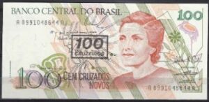 100 Cruzeiros 1990 P 224-b UNC