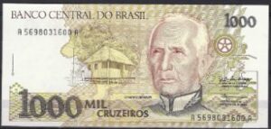 1000 cruzeiros 1990 P 231-a UNC