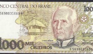 1000 cruzeiros 1990  P 231-a  UNC