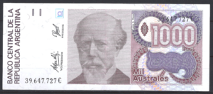 1.000 Australes 1990  P 329(5)  PR/XF
