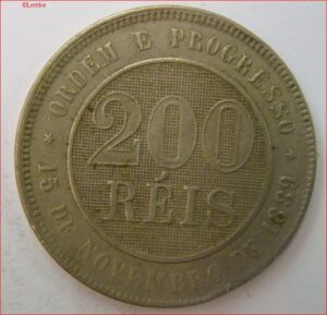 200 Reis 1889  KM 493  ZFR