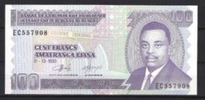 100 Francs 1993 P 37-a  UNC