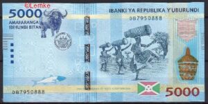 5.000 Francs 2015  P 53  UNC