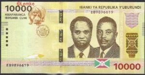 10.000 Francs 2015  P 54-a  UNC