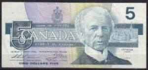 5 Dollars 1986  P 95-b  ZFR-