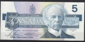 5 dollars 1986  P 95-c  UNC