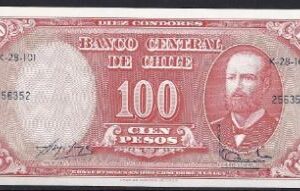 100 Pesos 1960  P 127-a  UNC