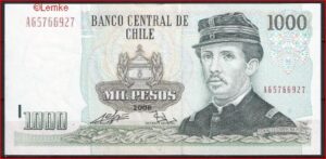 1.000 Pesos 2008  P 154-g  PR/XF