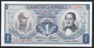 1 peso oro aug. 1974 P 404-e UNC