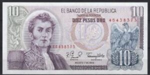 10 pesos oro aug. 1980 P 407-g UNC