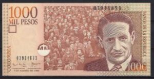 1000 pesos 2001 P 450-a UNC