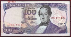 100 Pesos Oro jan. 1977 P 418-a PR/XF