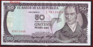 50 Pesos Oro jan. 1985 P 425-a PR/XF-