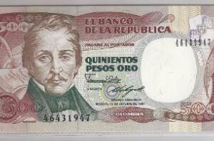 500 Pesos Oro okt. 1987  P 431  UNC