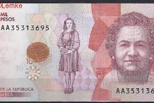 10 Pesos aug. 2015  P 460-a  UNC