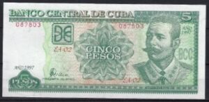 5 pesos 1997  P 116-a  UNC