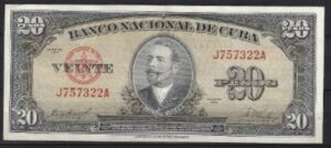 20 Pesos 1958  P 80-b  PR/XF+