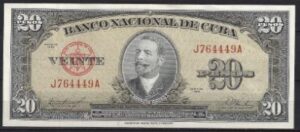 20 pesos 1958  P 80-b  UNC