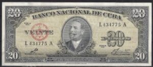 20 pesos 1960  P 80-c  PR/XF+