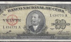 20 pesos 1960  P 80-c  PR/XF+