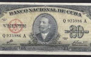 20 pesos 1960  P 80-c  UNC