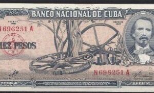 10 pesos 1960  P 88-c  aUNC