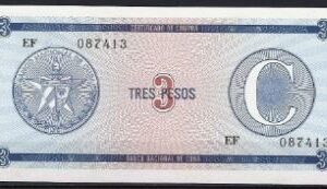 3 pesos 1985  P FX 20  UNC