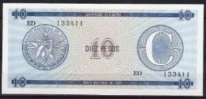 10 pesos 1985  P FX 22  UNC