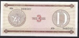 3 pesos ND  1985  P FX 28  UNC