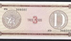 3 pesos ND  1985  P FX 28  UNC