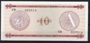 10 pesos ND  1985  P FX 4  UNC