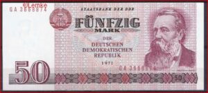 50 mark  P30-B  1971  aUNC