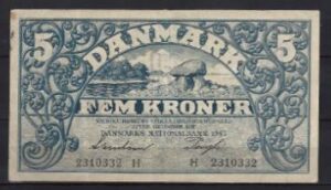 5 kroner  P30-H 1942  Pr