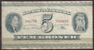 5 kronen  P42-L  1956  ZFr