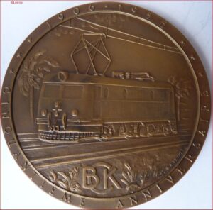 Medaille Cinquantieme Anniversaire BCK 1906-1956 Brussel 1956