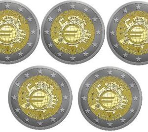 10 jaar Euro 2012 set ADFGJ