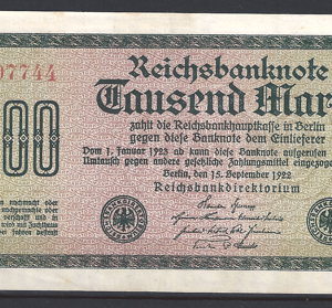 1000 mark  P76-C2  1922  UNC-