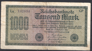 1000 mark P76-D6 1922 Fr
